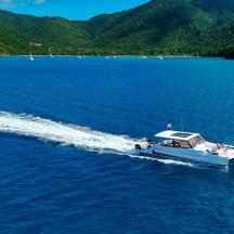 a boat on a large body of water