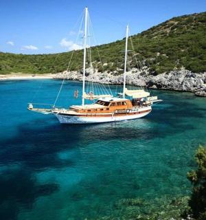 漂浮在水体中的船