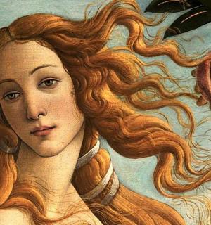 一幅长发女子的画