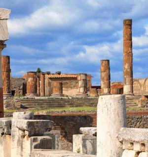 a view of the ruins of the ancient city