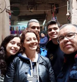 a group of people posing for a picture