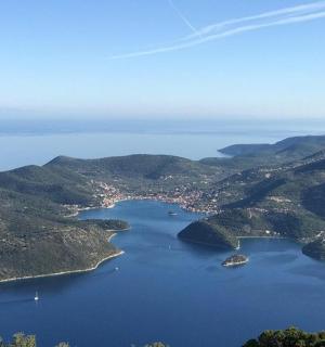 pemandangan udara bagi badan air yang besar