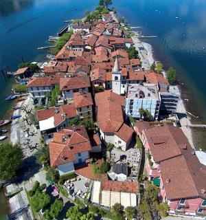 an island in the middle of a body of water