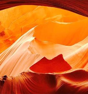 a view of a section of the antelope canyon
