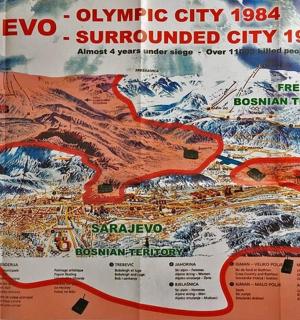 mapa olympijského města synchronizovaného města