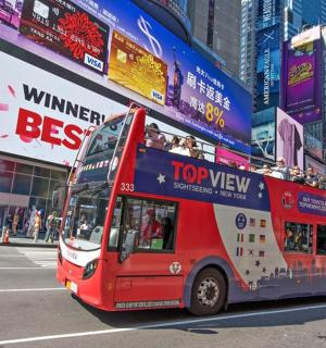 Hop-on, Hop-off Bus Tour & Statue of Liberty Cruise