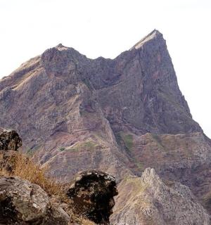 a mountain in the middle of a mountain