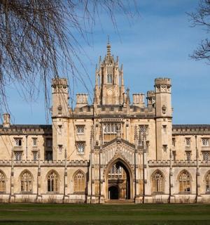a large building with a tower on top of it