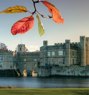 位于水域中央的城堡