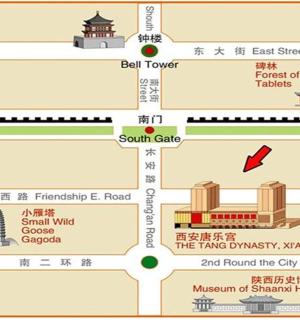 a map of the city of ping dynasty