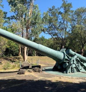 公园里展出的大炮
