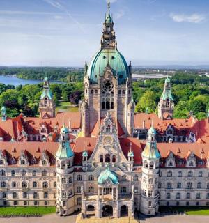 匈牙利国会大厦鸟瞰图