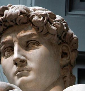 a statue of a bust of a man