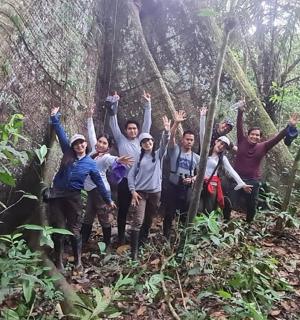 一群人站在森林里