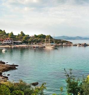 a large body of water with boats in it