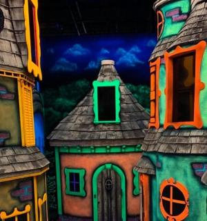 a close up of a model of a house