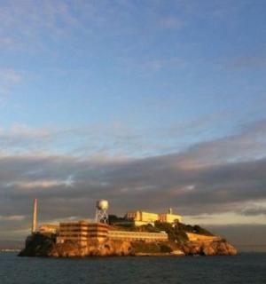 a building on an island in the water