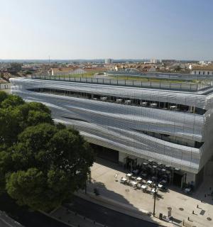 城市建筑的俯视图