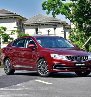 a red car parked in a parking lot