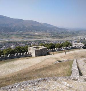 a view from the top of a hill