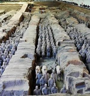 a large group of people standing in a large group of people