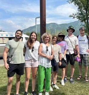 a group of people posing for a picture