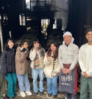 a group of people posing for a picture