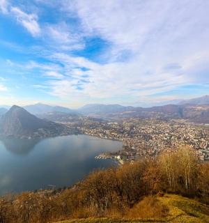 a view of a city and a large body of water