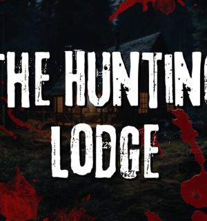 狩猎小屋的书籍封面，上面写着“燃烧小屋”