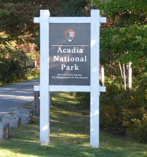 路边的国家公园标志