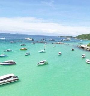 група човнів у великій водоймі