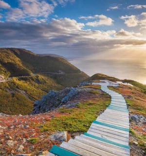 海边山上的一条小路