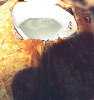 吃了一半的香蕉的特写