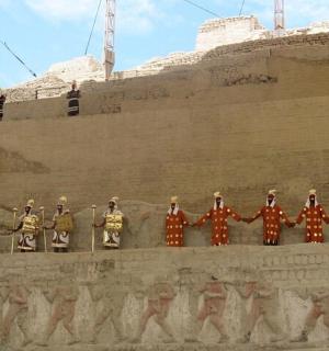 船舷上的士兵壁画