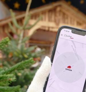 a person holding a cell phone in their hand