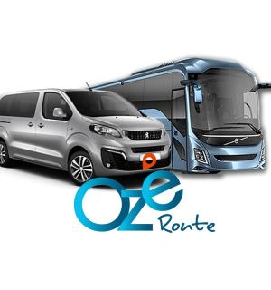 a picture of two buses parked next to each other