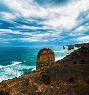 a view of the great ocean road and the twelve apostles