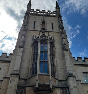 a building with a clock tower on top of it