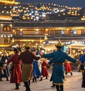 一群人在人群面前跳舞