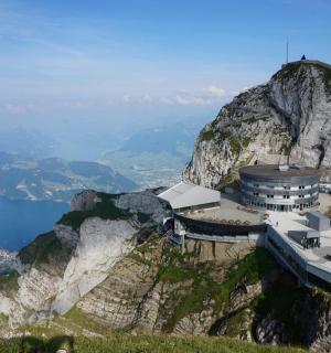 a building on the side of a mountain