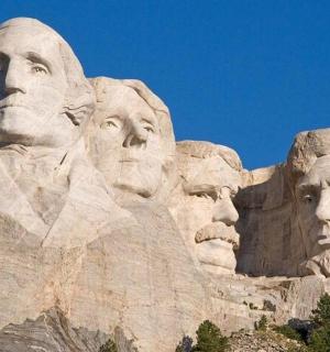 socha prezidentů prezidentů na hoře