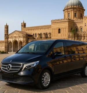 chytré auto zaparkované před budovou