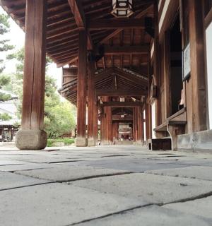 a large building with a large wooden structure