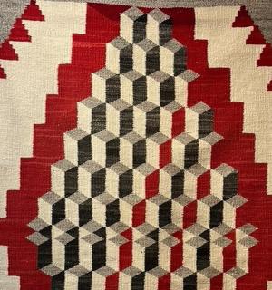 墙上被子的特写