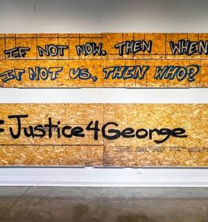 a wall with writing on it on a wall