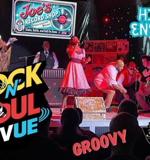 a group of people performing on a stage