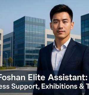 一名西装革履的男子站在一栋建筑前