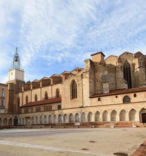 a large building with a clock tower on top of it
