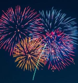 a group of colorful fireworks exploding in the sky