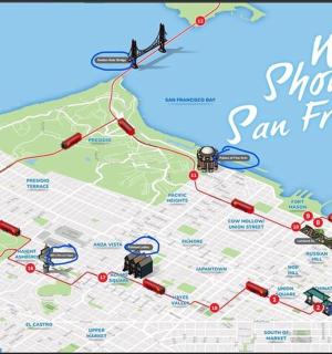 a map of a us show you san francisco